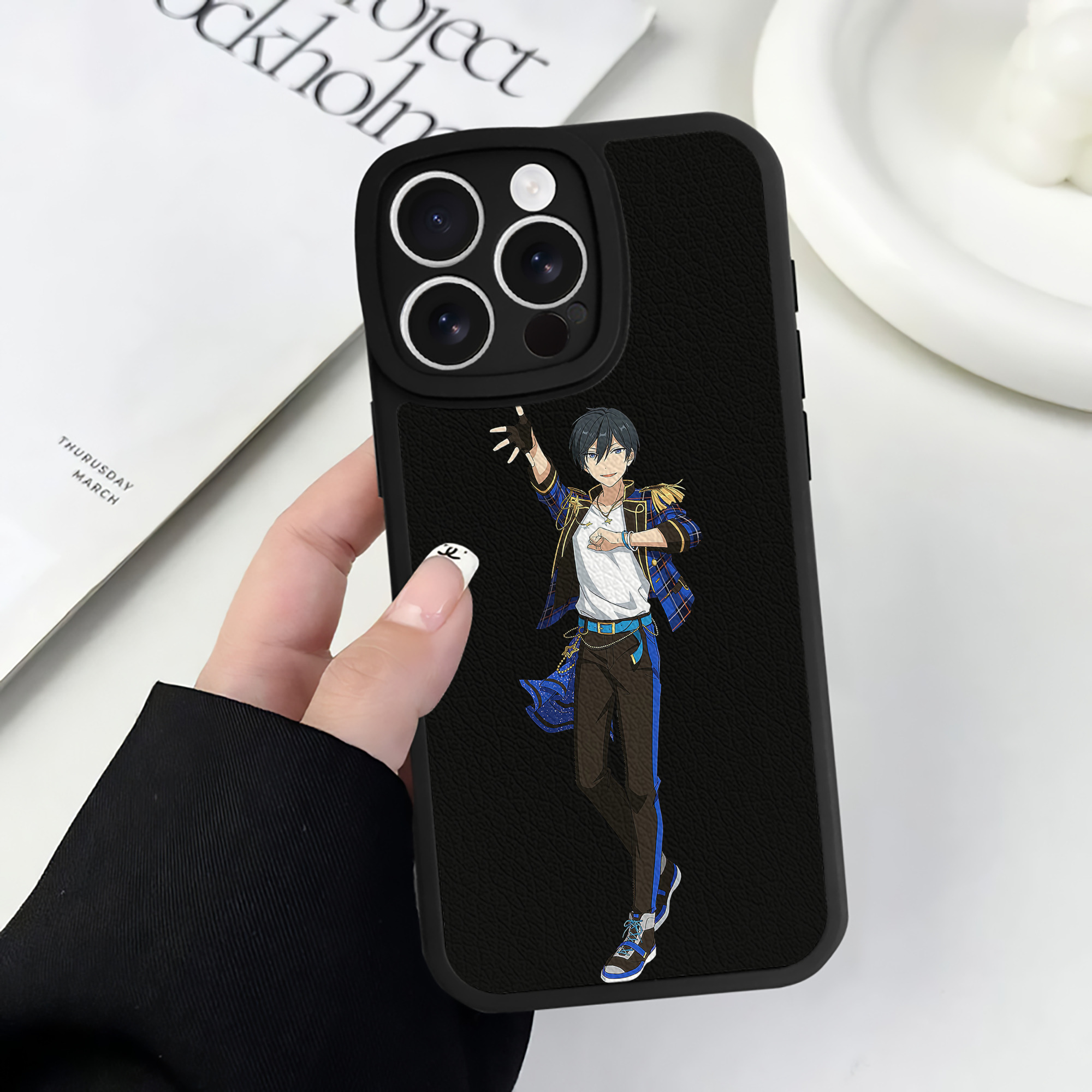 （画像用） あんさんぶるスターズ! Ensemble Stars 【iPhone 16シリーズ対応】シリコンスマホケース（レザー調） 材質：シリコン